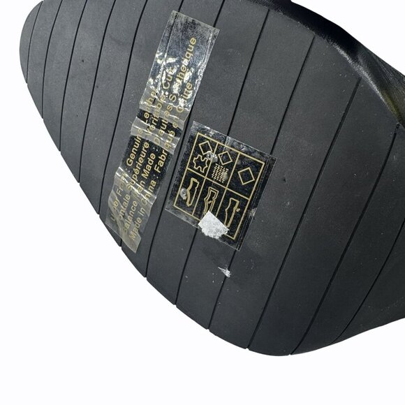 Cabi Bisset Color Block Black Plum Two-Tone Leather Ankle Boots Size 10M - Picture 6 of 7